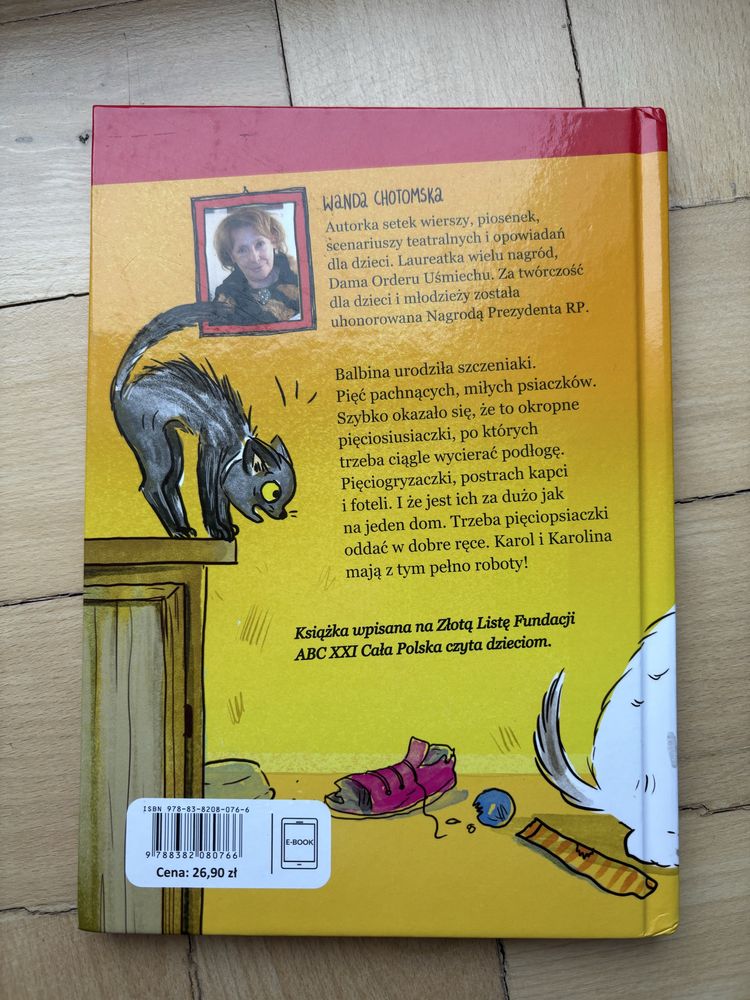 Pięciopsiaczki Wanda Chotomska, lektura klasa 2, nowa