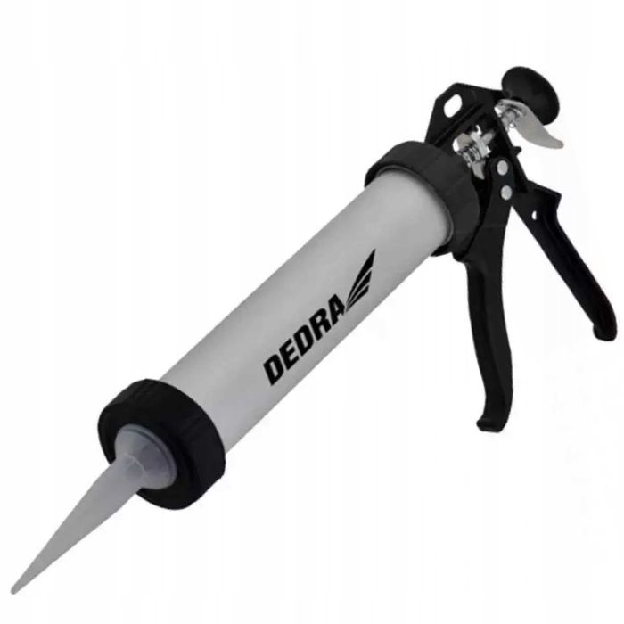 Wyciskacz do mas uszczelniających 600ml Dedra, aluminiowy pistolet