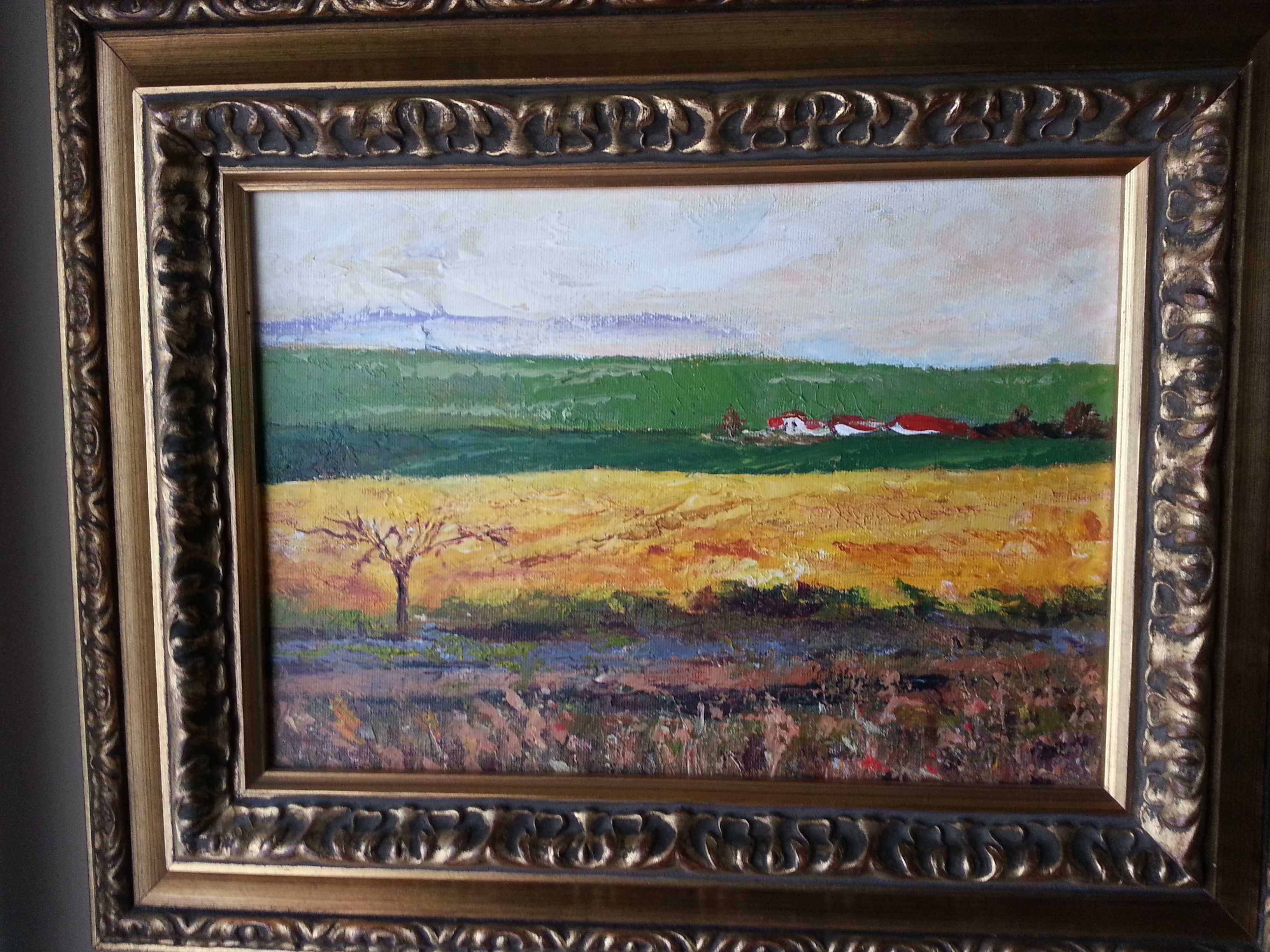 Pintura de António Neves - Paisagem Rural