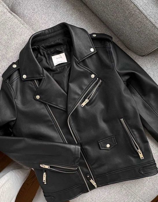 Шкіряна косуха Bershka