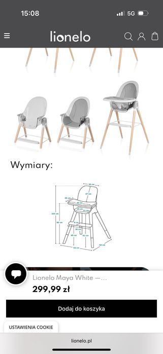 Krzesełko do karmienia Lionelo