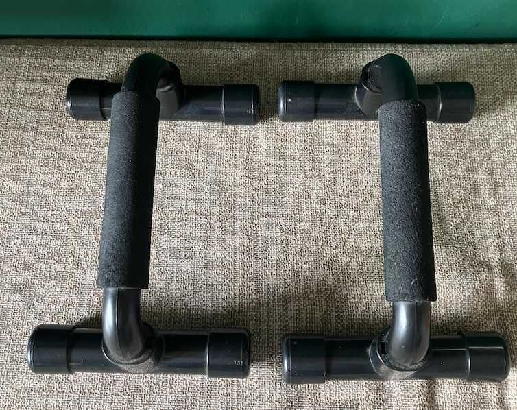 Pegas em PVC para flexões/push-ups com punho em espuma