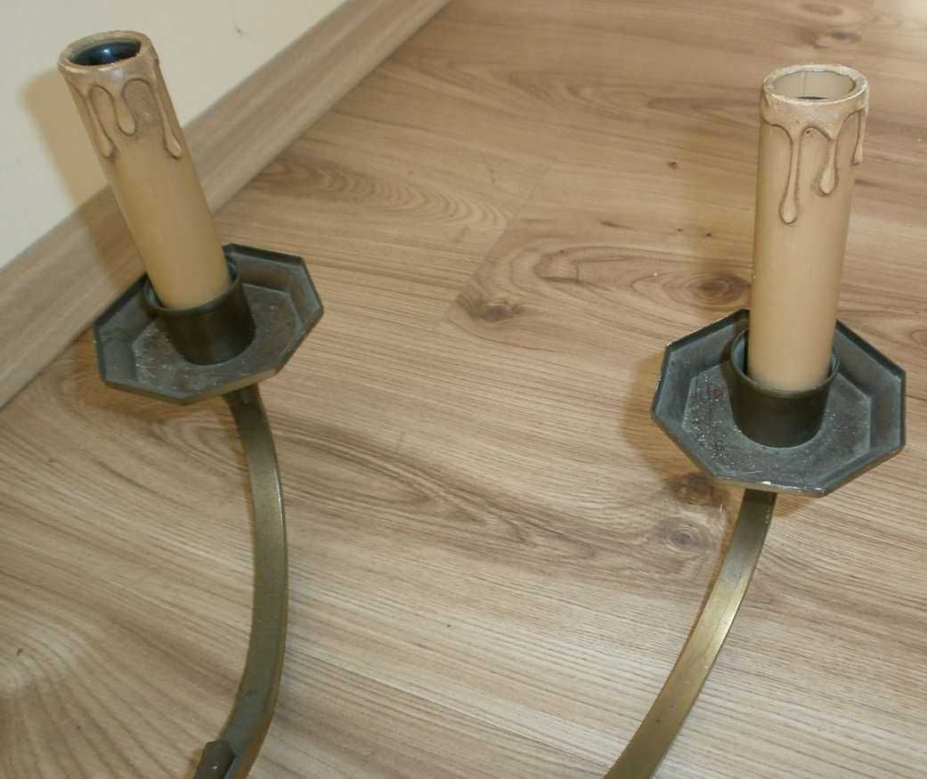 Żyrandol - Lampa Mosiężna 8 Ramion, Wisząca, Stara.
