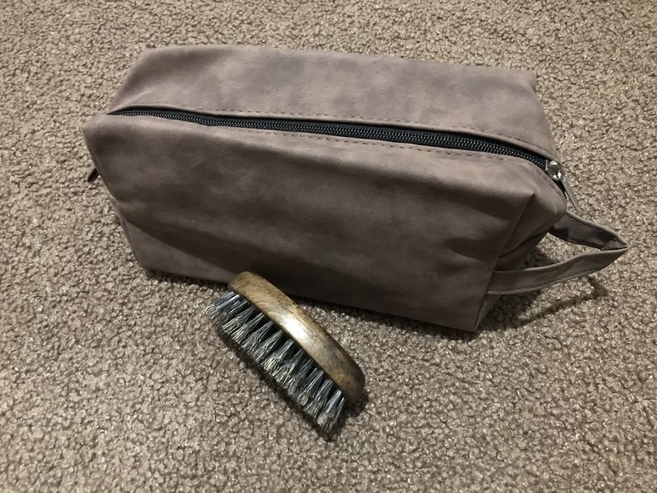 Чоловіча косметичка, органайзер екошкіра преміум + У ПОДАРУНОК ЩІТКА