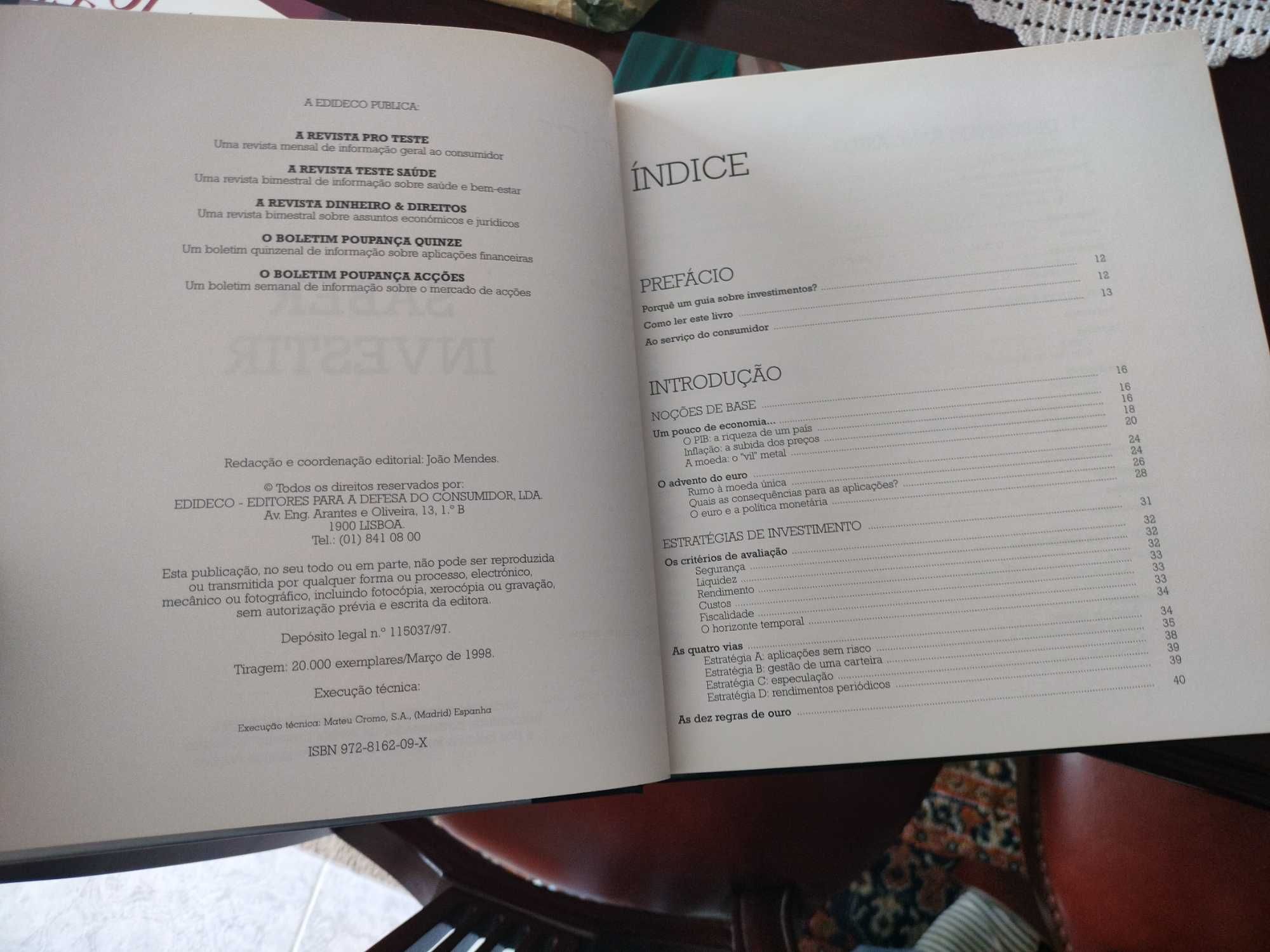 Livro Saber Investir - Deco