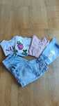 Conjunto - 2 Calções Ganga + 1 Top + 3 T-shirt's - 11 Anos