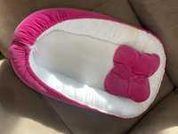 Кокон ліжечко для немовляти і оптопедична подушка метелик