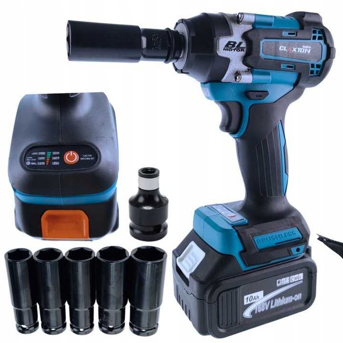 Szlifierka + Klucz Udarowy Wkrętarka BEZSZCZOTKOWA 6Ah AKUMULATOR 3W1