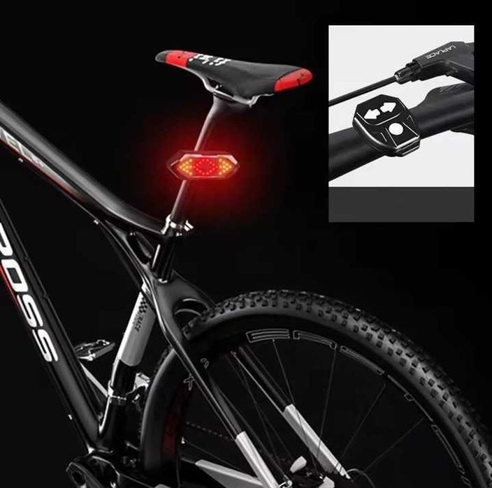Kierunkowskazy rowerowe LED sygnalizacja migacze + Lampka Tył * OKAZJA