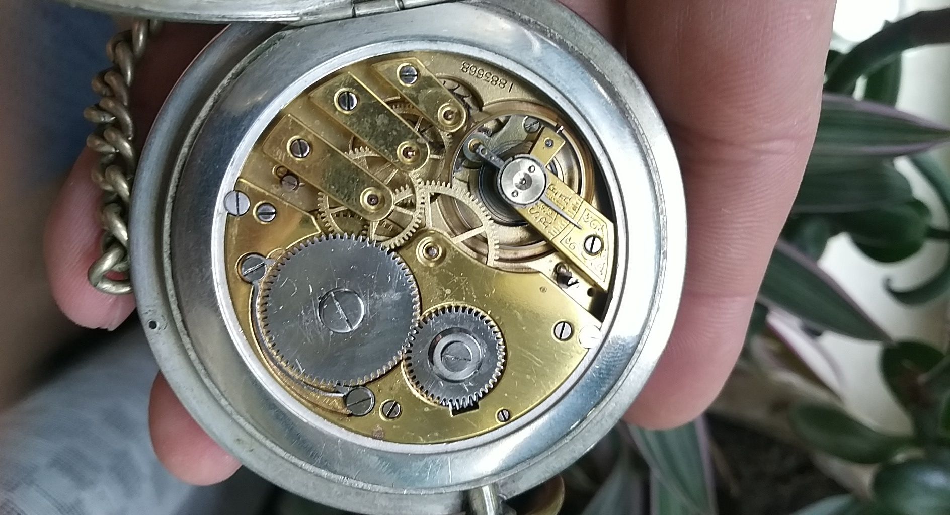 Часы карманные "Путешественник" Швейцария с цепочкой