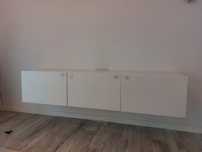 BESTÅMóvel de TV c/portas, branco/Lappviken branco, 180x42x38 cm