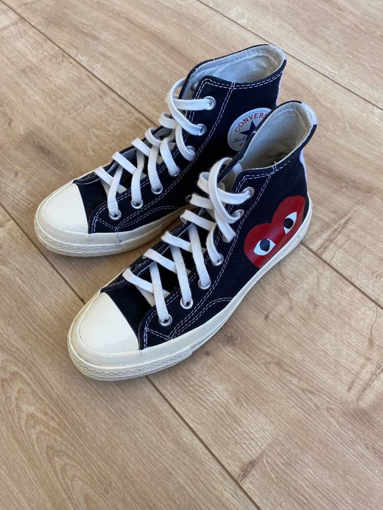 Кеди comme des garcons big heart chuck 70 hi x cdg play оригінал