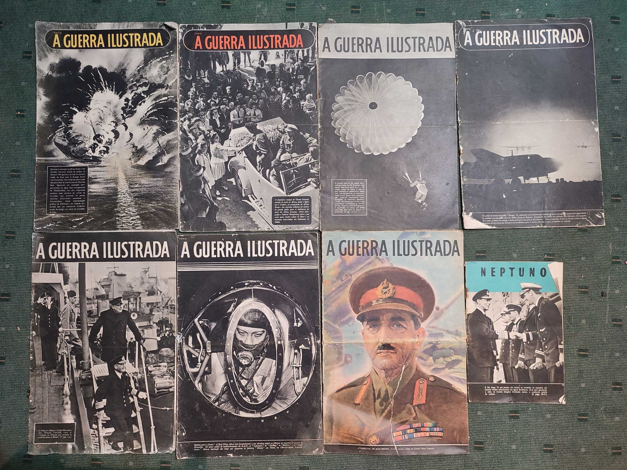 Lote 23 revistas de propaganda aliada da 2ª Guerra Mundial