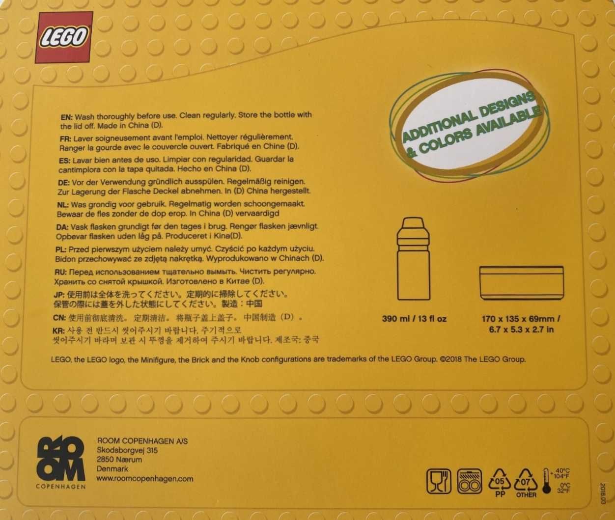 Lunch Set LEGO®- 2×pojemnik na śniadanie + 2×bidon