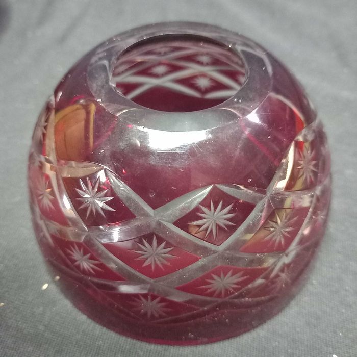 Luminária em cristal facetado