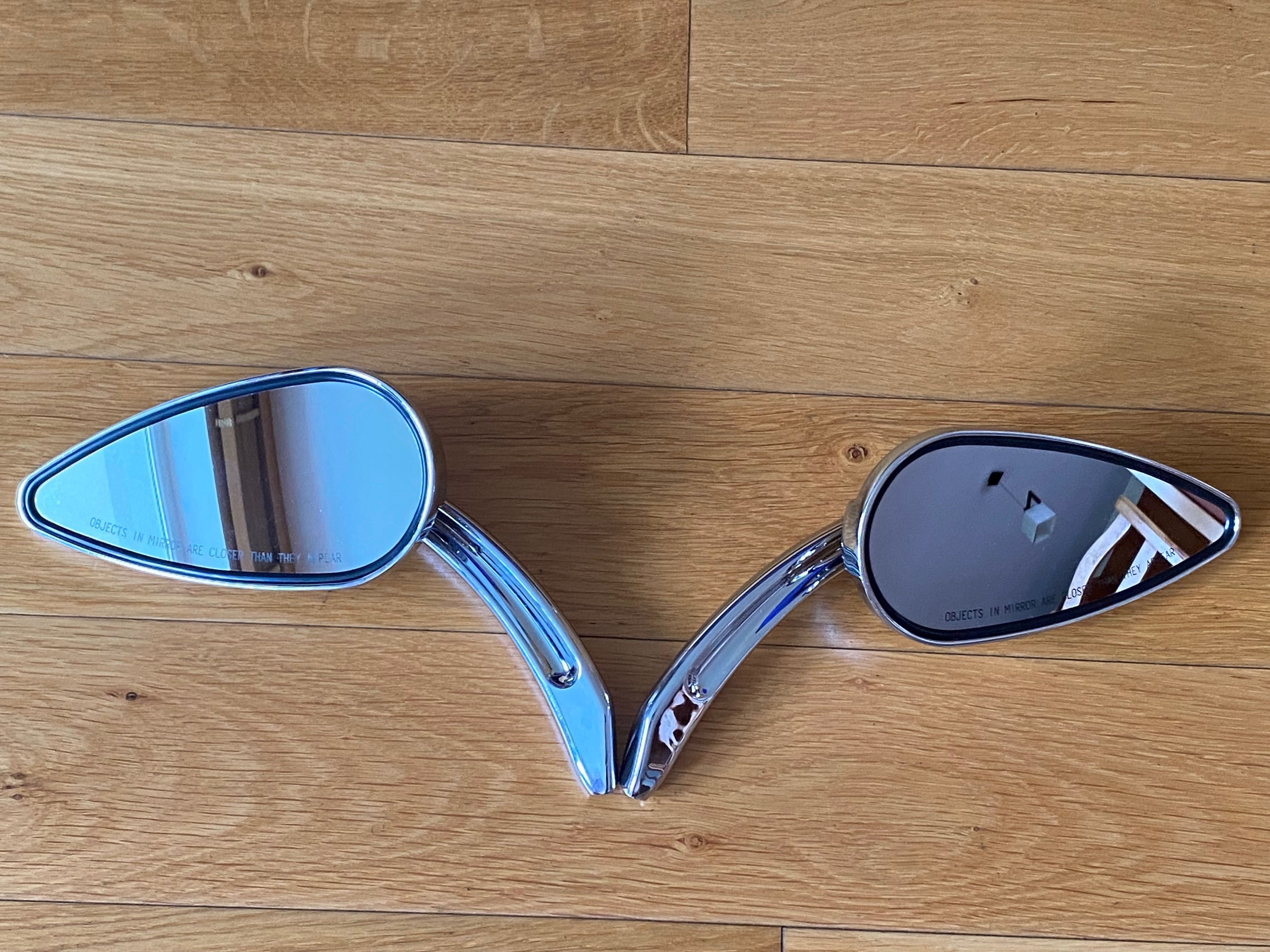 Lusterka Harley-Davidson Skull Teardrop Rearview Side Mirrors Chrom