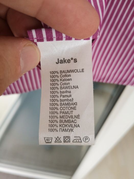 JAKES JAKE*S Royal Collection koszula męska XL, XXL rozm. 41/42 długa