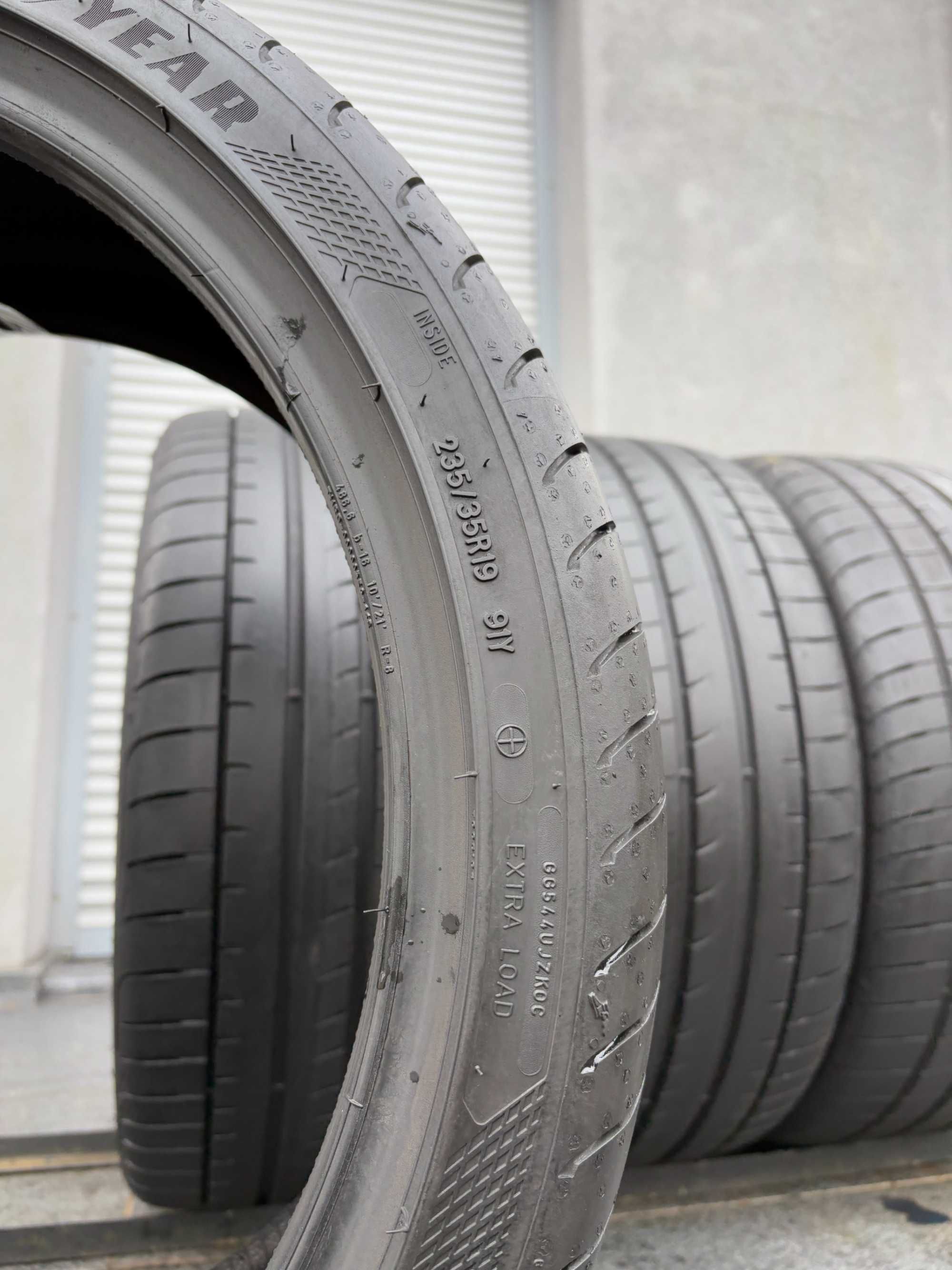 4szt letnie 235/35R19 GoodYear 7,4mm 2022r świetny stan! L124 gwar