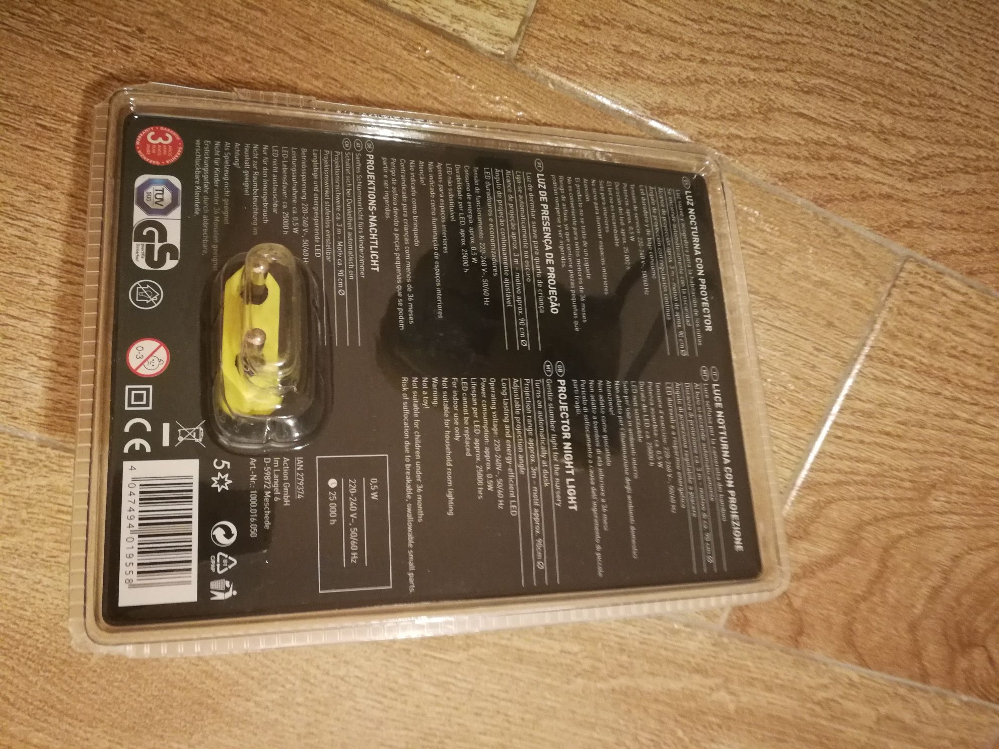 Luz de presença de projecao