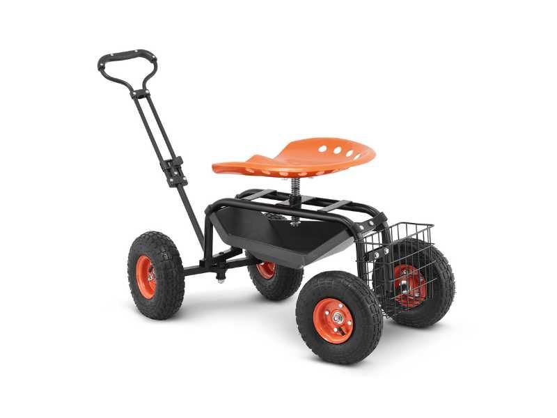 Wózek ogrodowy siedzisko ogrodowe jezdne taboret klęcznik HIGHER