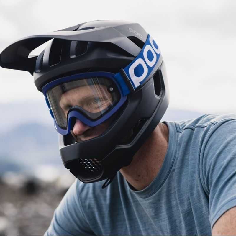 Markowe POC Gogle okulary MTB rowerowe kolarskie niebieskie sklep499zł