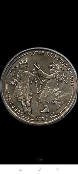 Moeda 1000 Escudos III Série Ibero-Americana Danças e Trajes Típicos