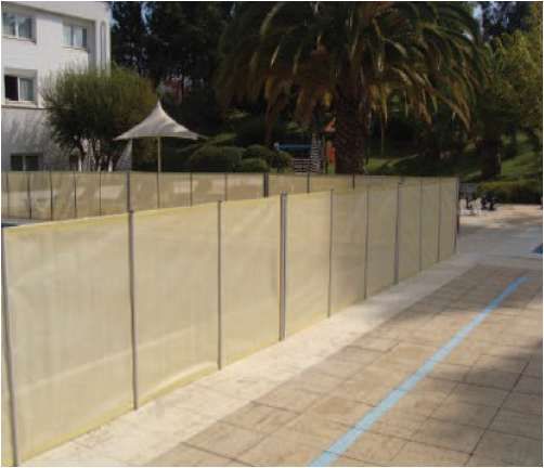 Proteção Segurança vedação exterior com porta cascais piscinas e spas