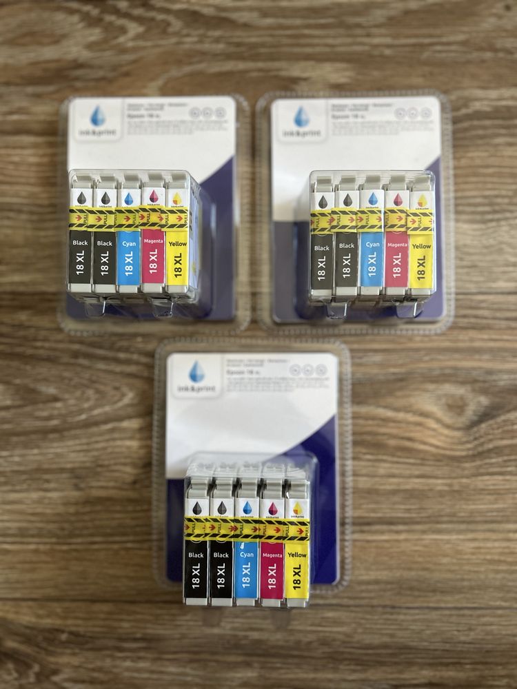 Tusz do drukarek Epson 18L 3sztuki zamienniki