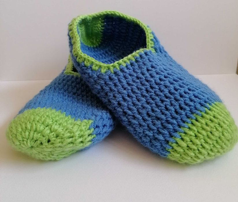 Kapcie papcie na szydełku rozmiar 39