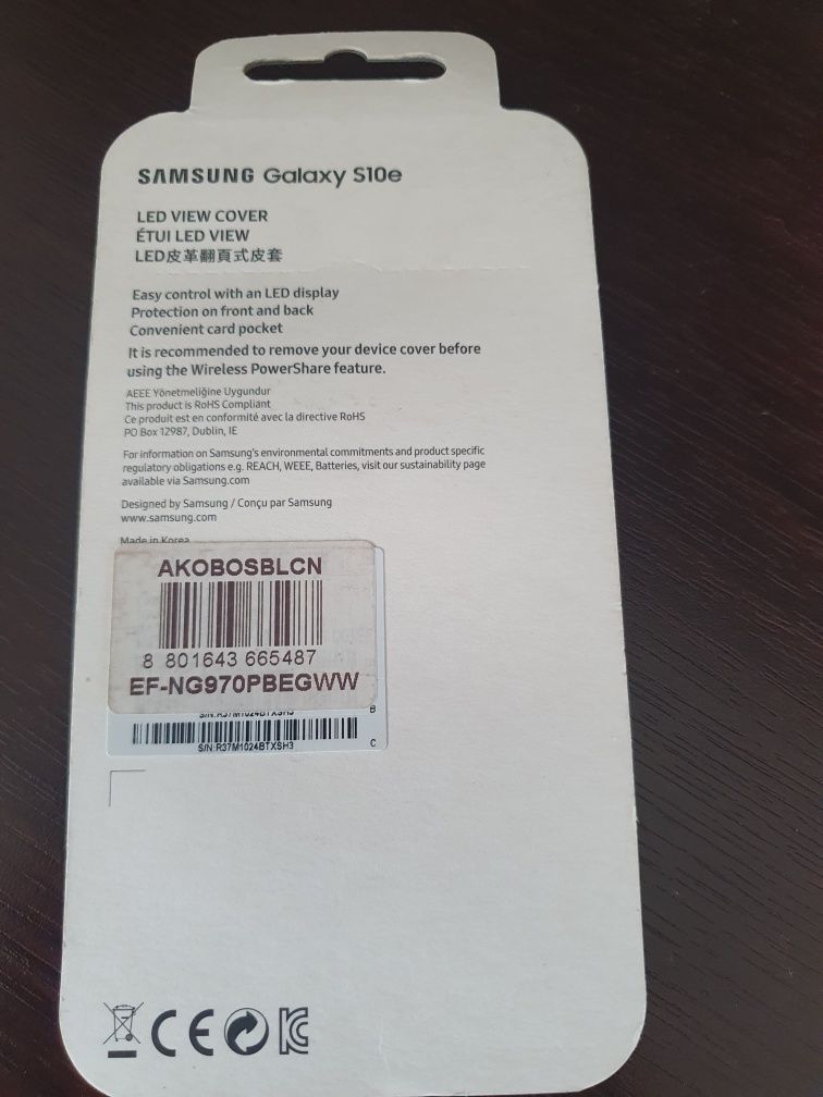 Etui led view sansung galaxy s10e