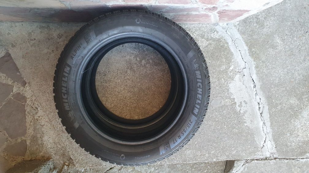 Комплект коліс Michelin Alpin 6 215/55/17 ЗИМА 2021 р. Протектор 8 мм.