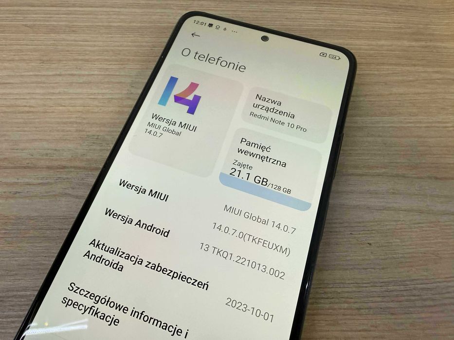 Smartfon telefon Xiaomi Redmi Note 10 Pro 6/128GB szary