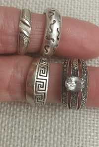 Stare,polskie pierścionki ze srebra