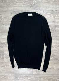 Zara man long sleeve кофта м размер премиум черная оригинал