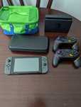 Nintendo Switch V2 Grey SDCard 128gb 2 controles