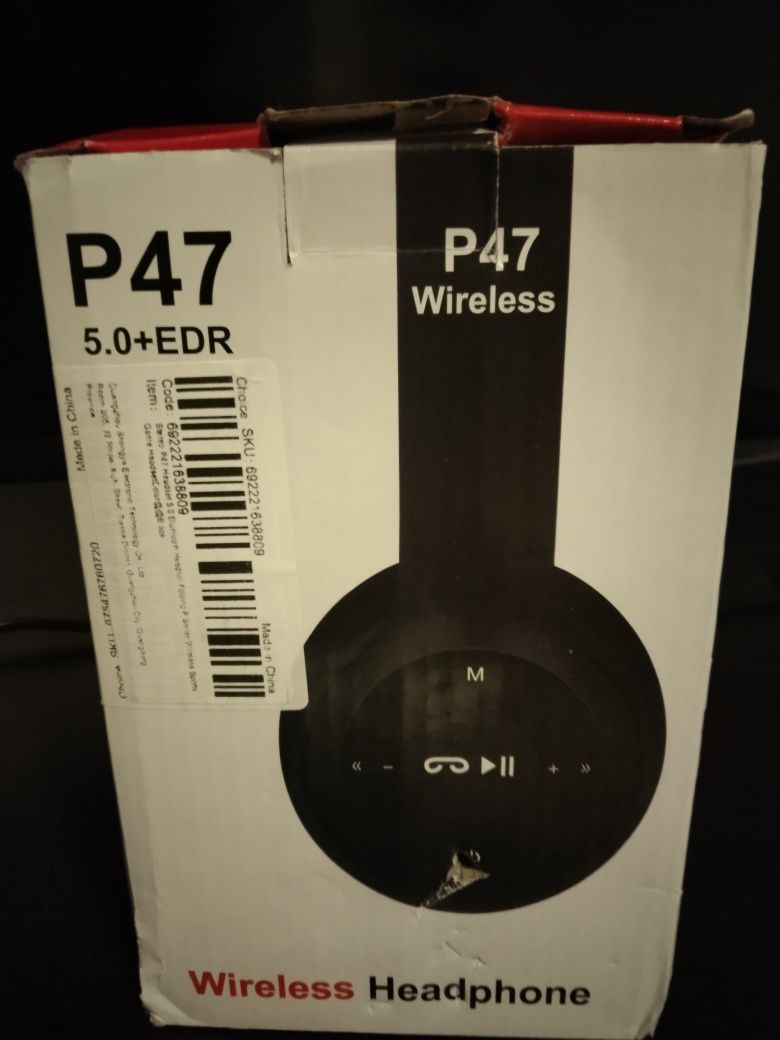 Słuchawki Wireless P47 5.0 + EDR
