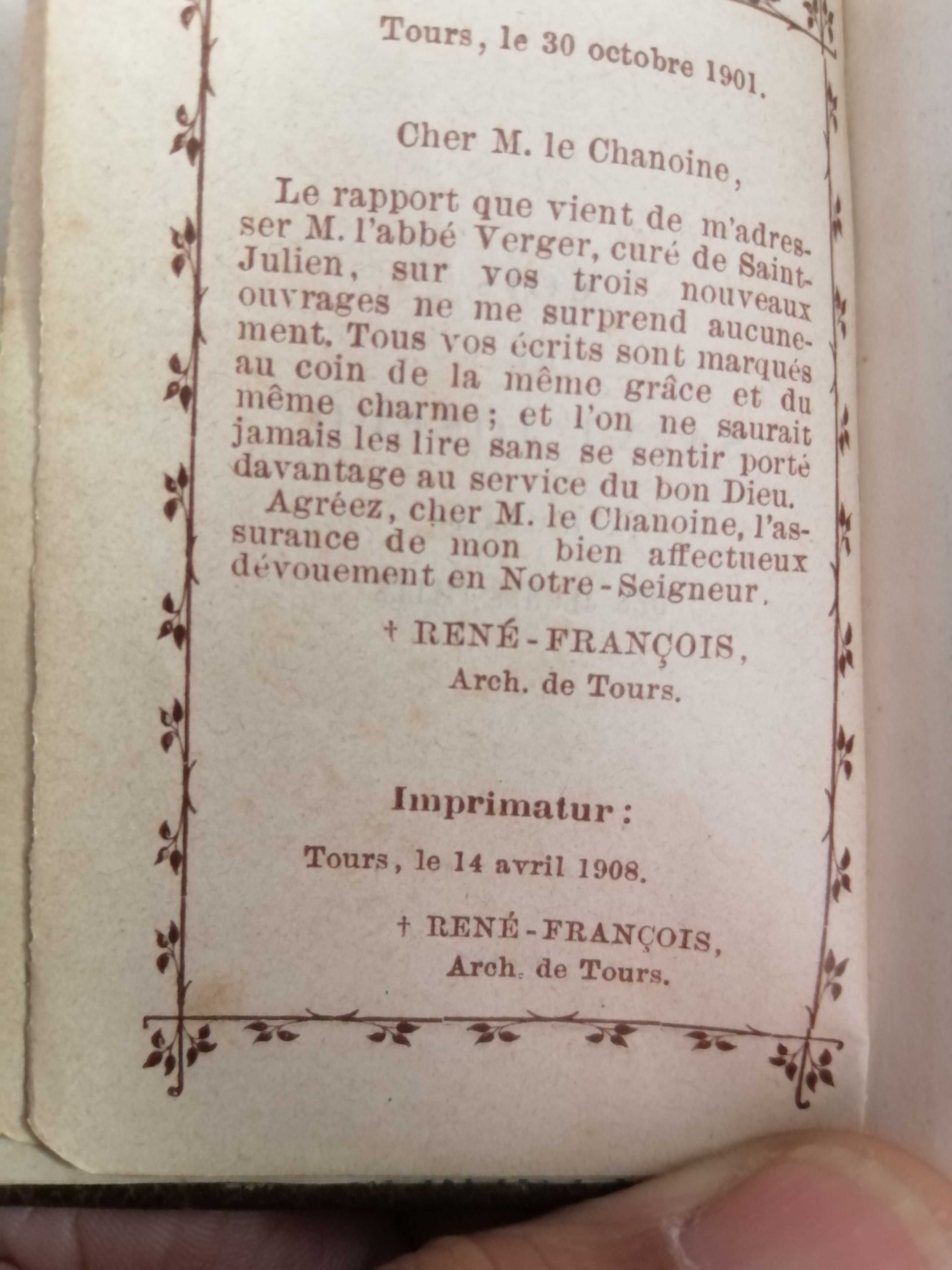 4 livros miniatura, religiosos Franceses de 1897 e 1908.