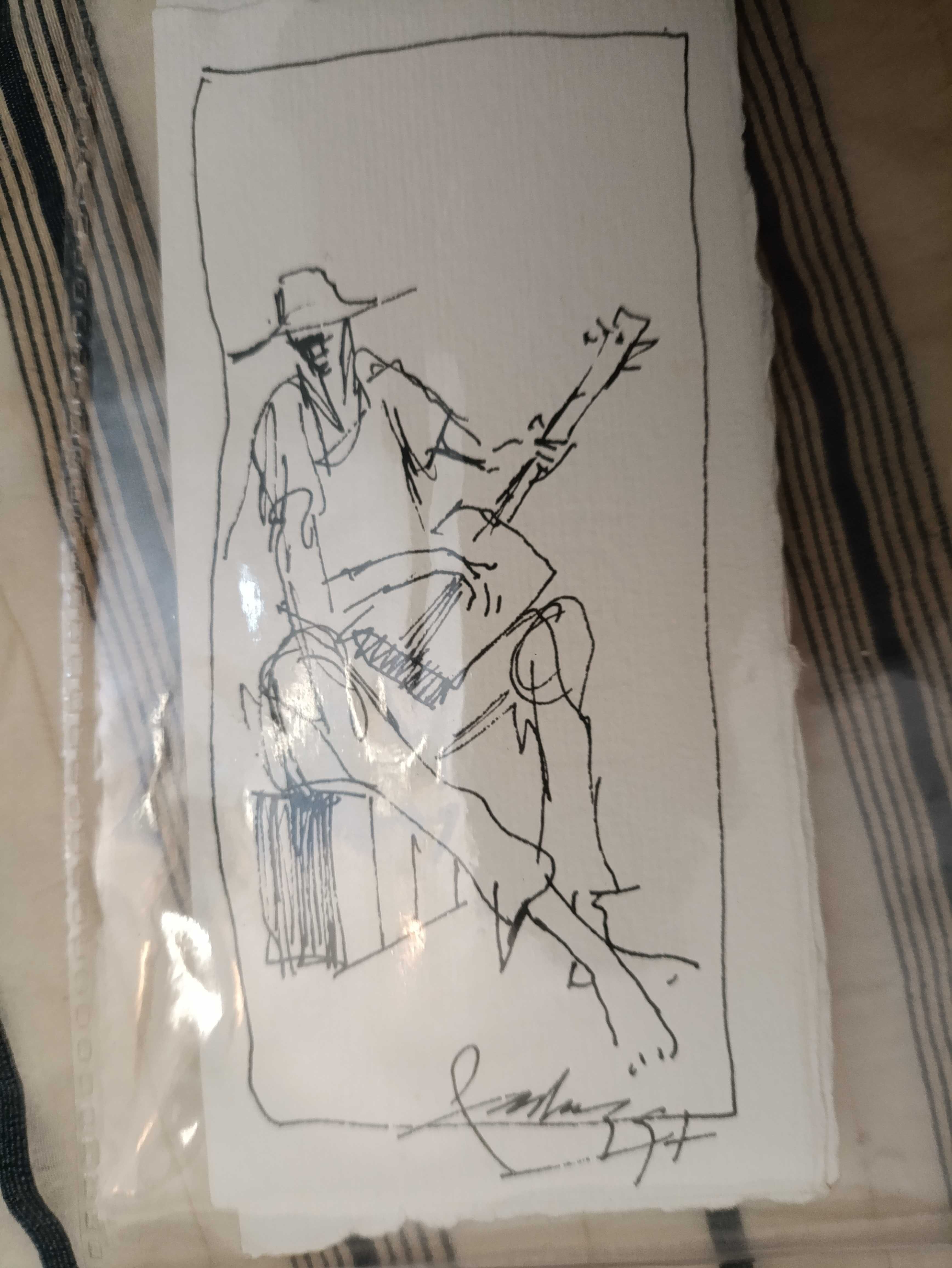 José Pádua - Tinta da China, Acrílico e Aguarela  ANO: 1997