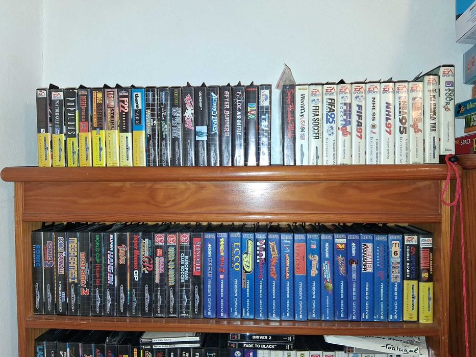 Coleção de jogos Mega Drive e Master System