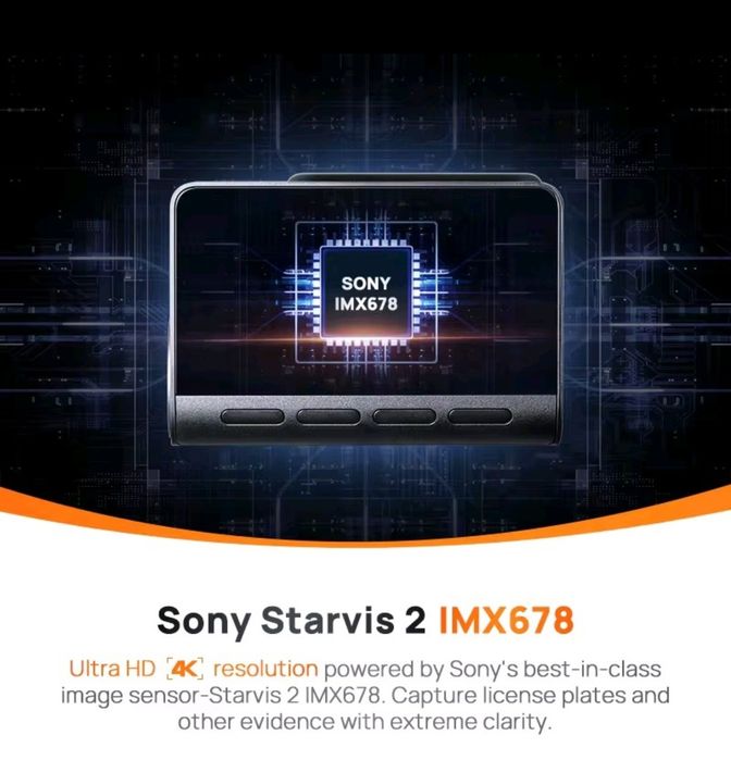 Відеореєстратор 70mai A810 4K GPS ADAS супер якість автореєстратор