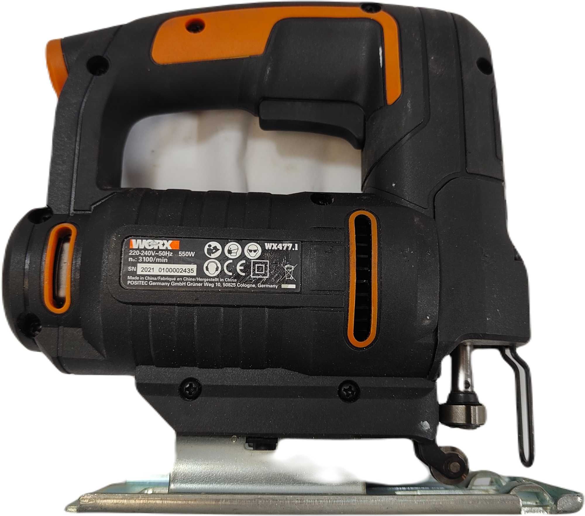 Worx WX477.1 wyrzynarka 550 W do cięcia drewna,