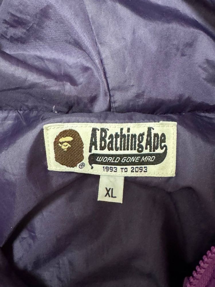Оригинал Bape  Solid Camo  Full Zip Puffer Down Jacket  Размер: XL
