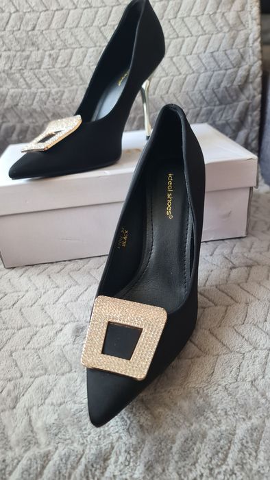 Buty szpilki czółenka czarne