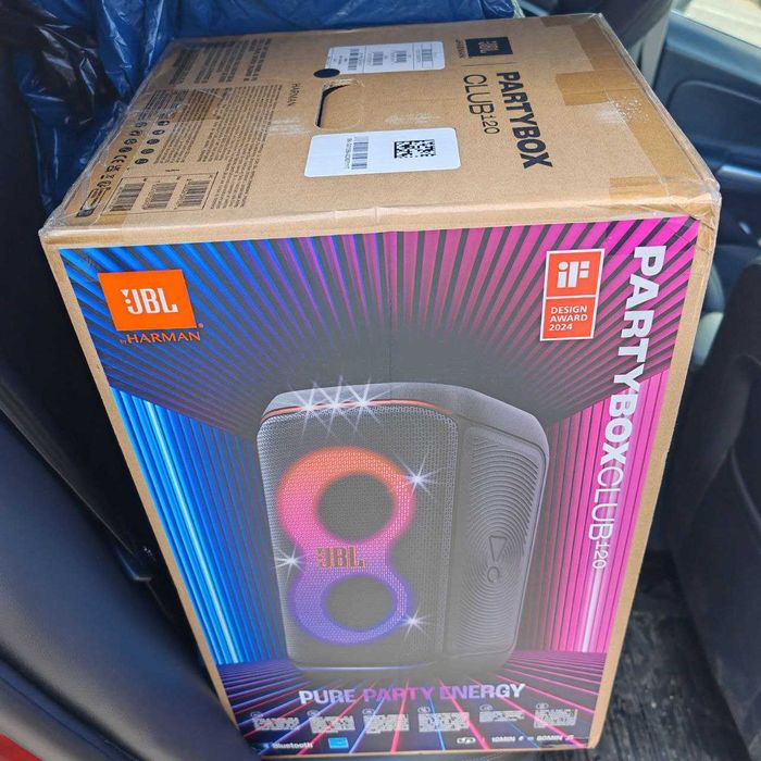 Колонка для вечірок JBL PartyBox Club 120 ,нова. Чорна і біла