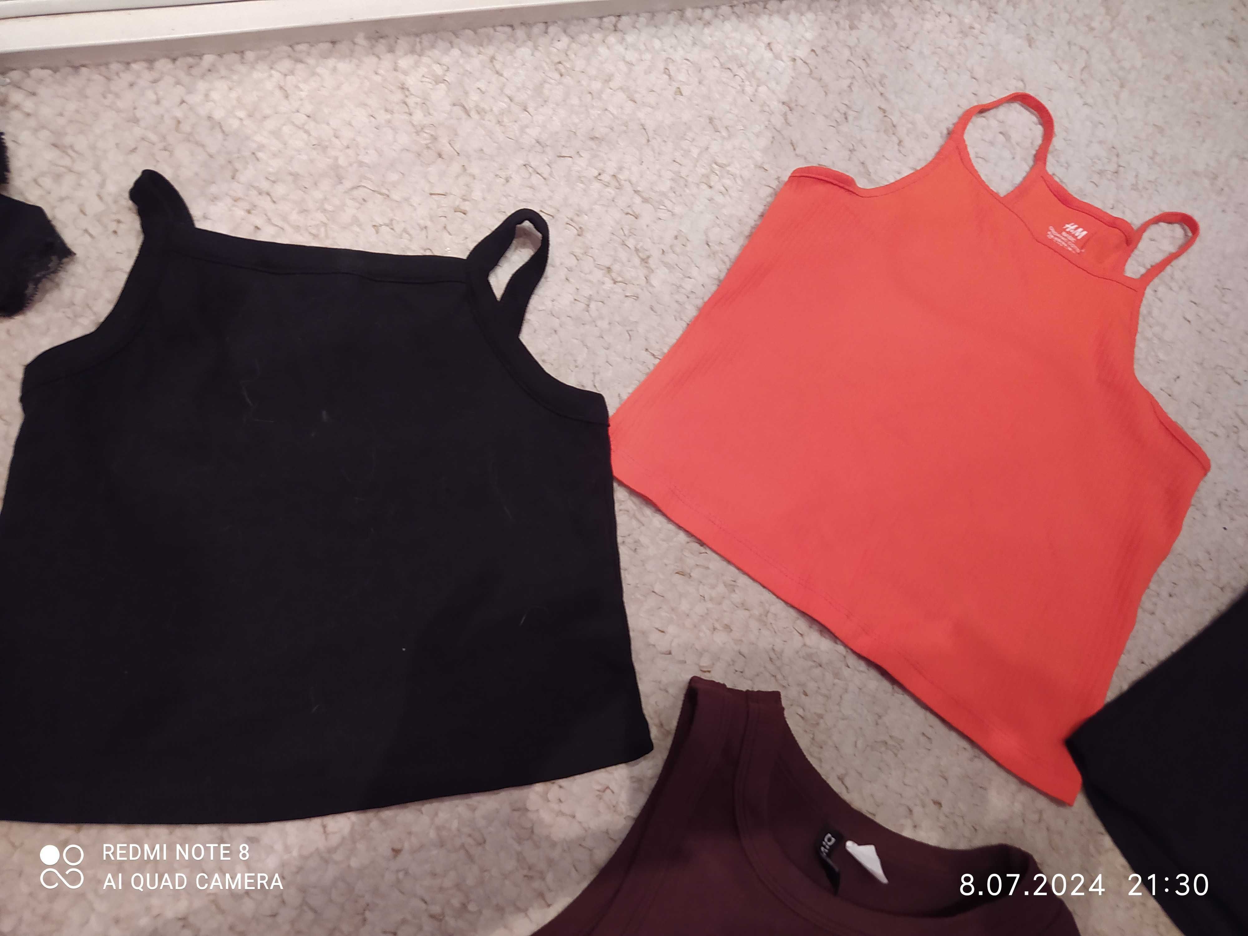 bezrękawnik 5 sztuk H&M Sinsay New Yorker Shein S M bokserka