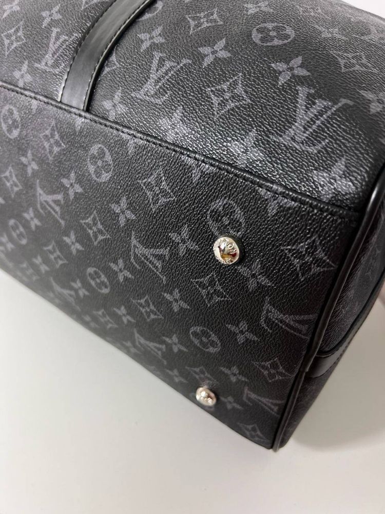 Torba podróżna treningowa Louis Vuitton monogram czarna premium Keepal