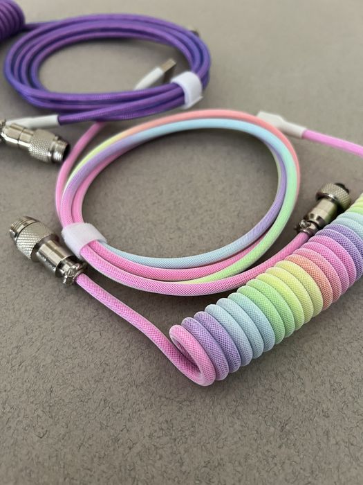 Premium спіральний авіаторний кабель type-c до механічної клавіатури