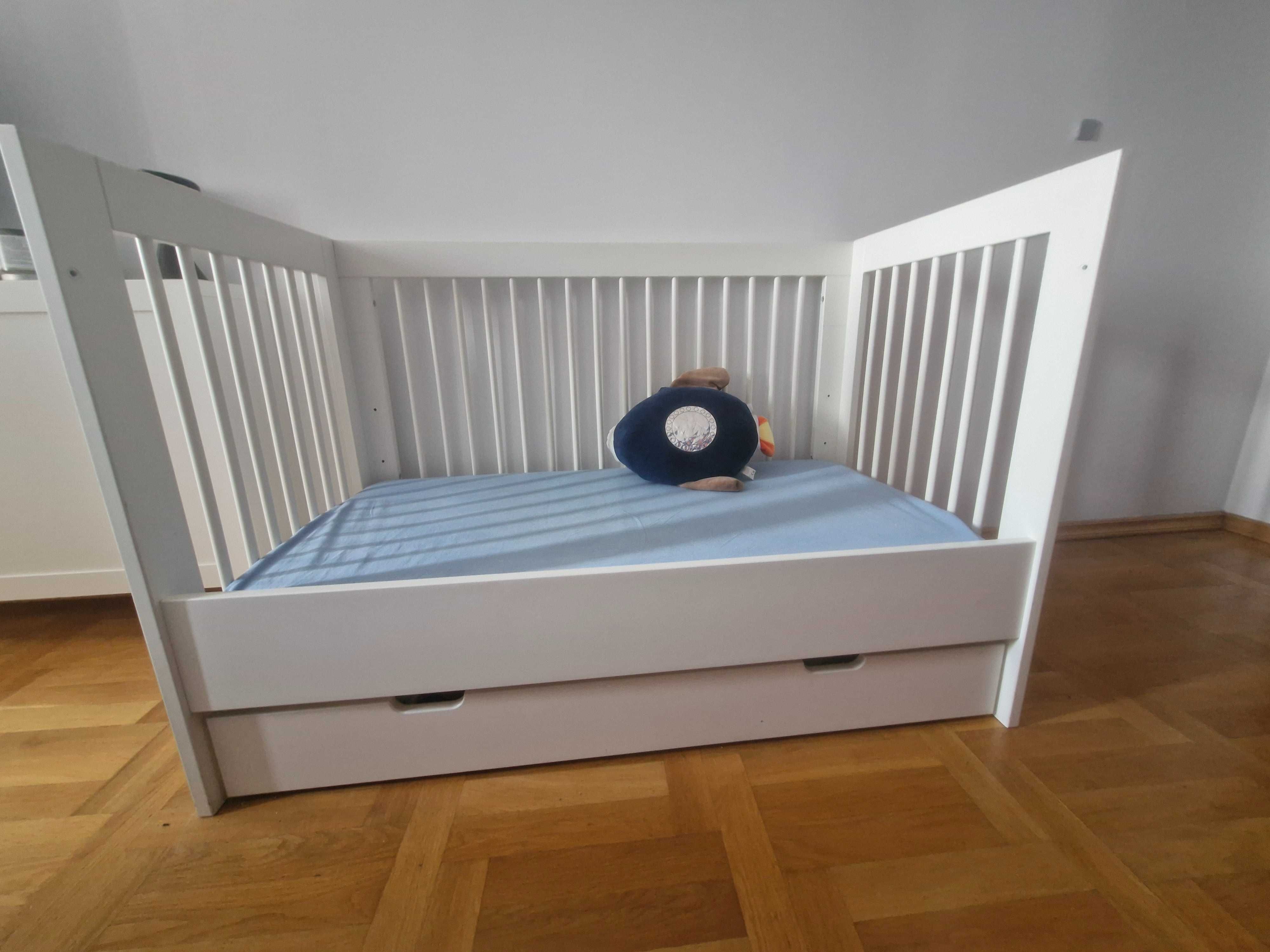 Łóżeczko tapczanik pinio basic 60/120 z szufladą