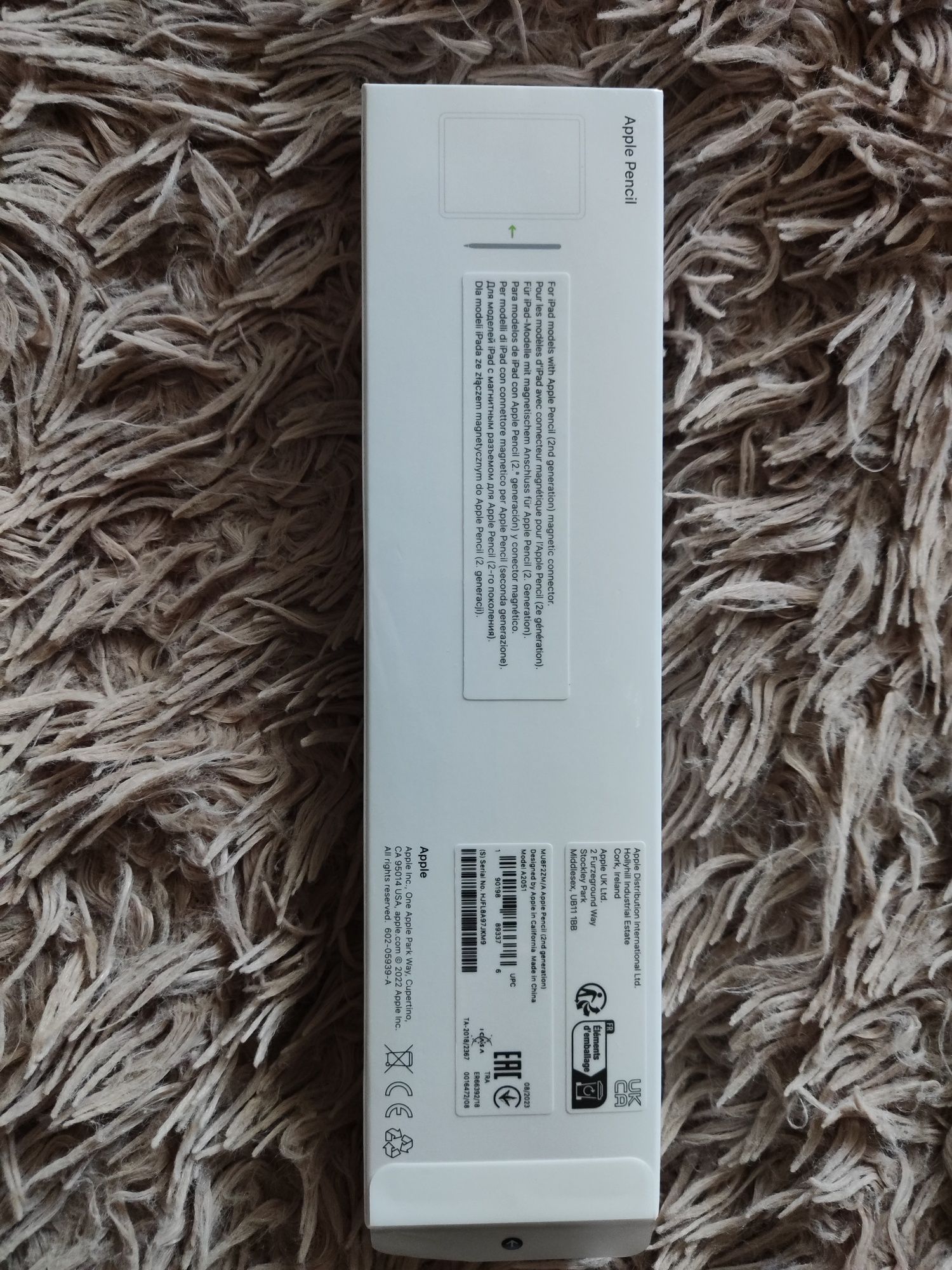 Стилус Apple Pencil (2nd Generation) Model A2051 White