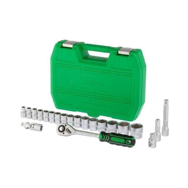 Набір інструментів 21 од 1/2"  INTERTOOL ET-6021SP набор головок 10-32